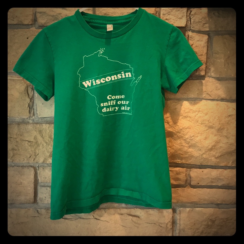 Wisconsin come sniff our dairy air T-shirt Girls L